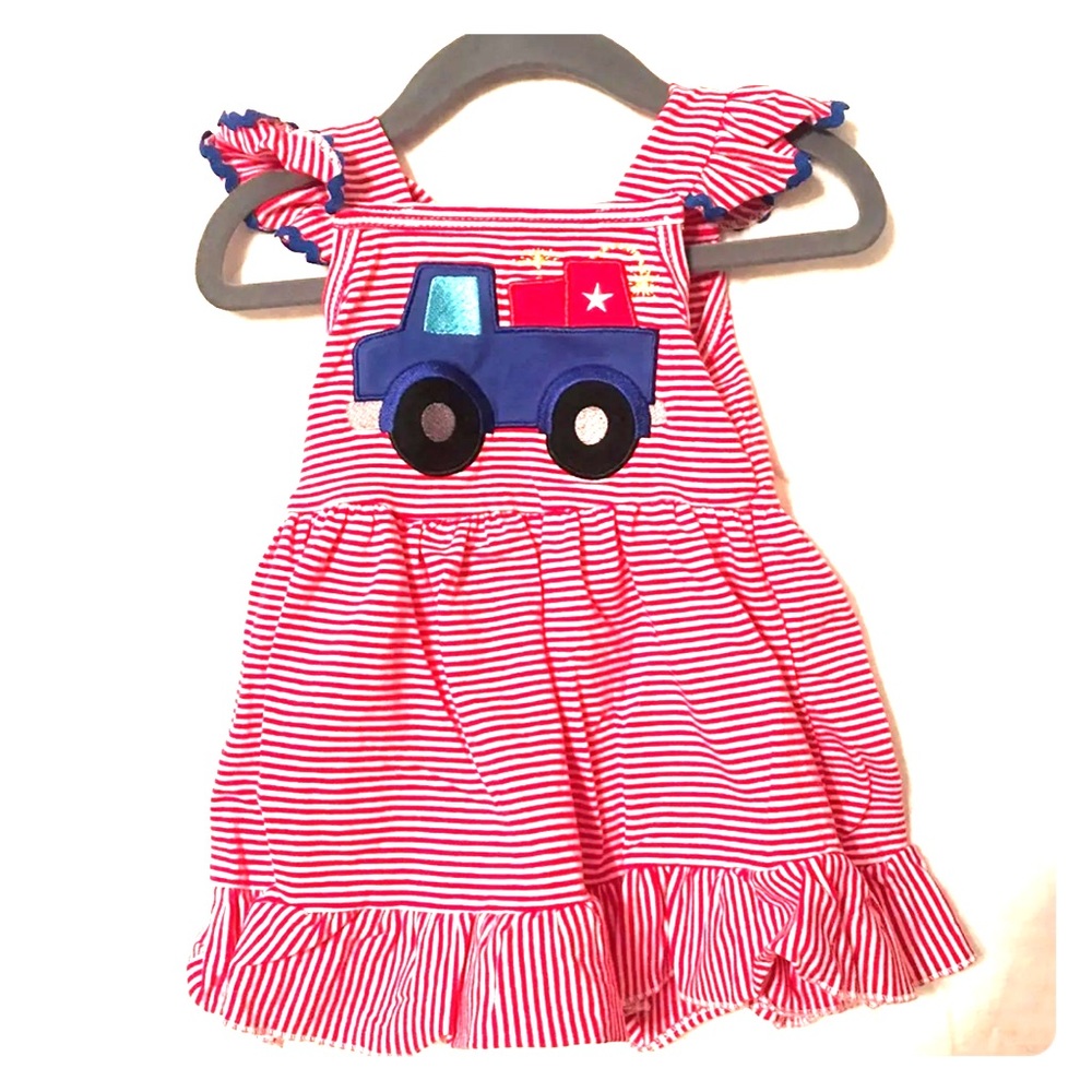 Baby Girl Truck / Firework Dress